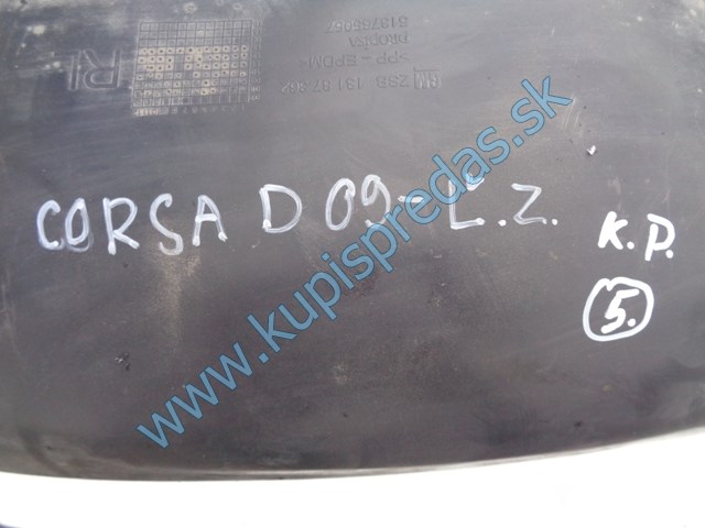 ľavý zadný podblatník na opel corsu D, 13187362